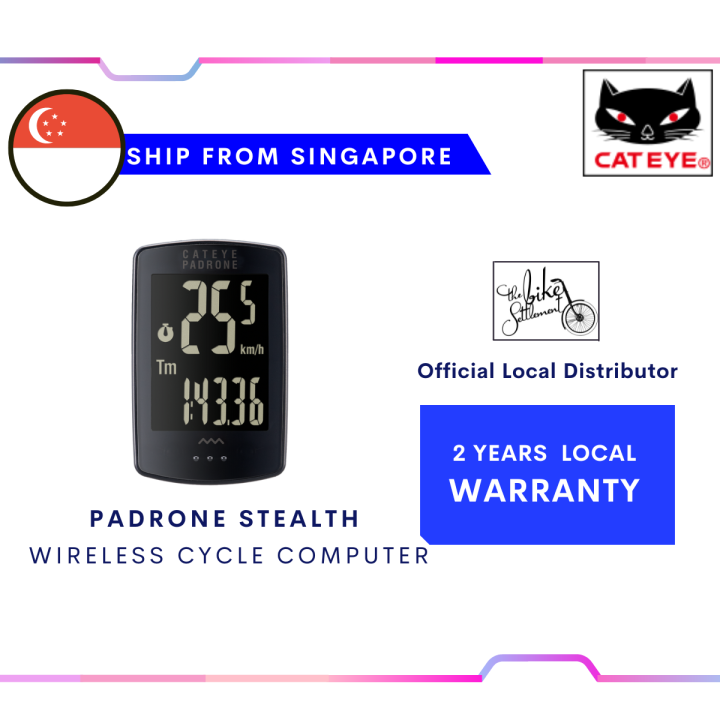 Stealth Cateye Padrone Speedometer CATEYE Padrone Stealth Edition