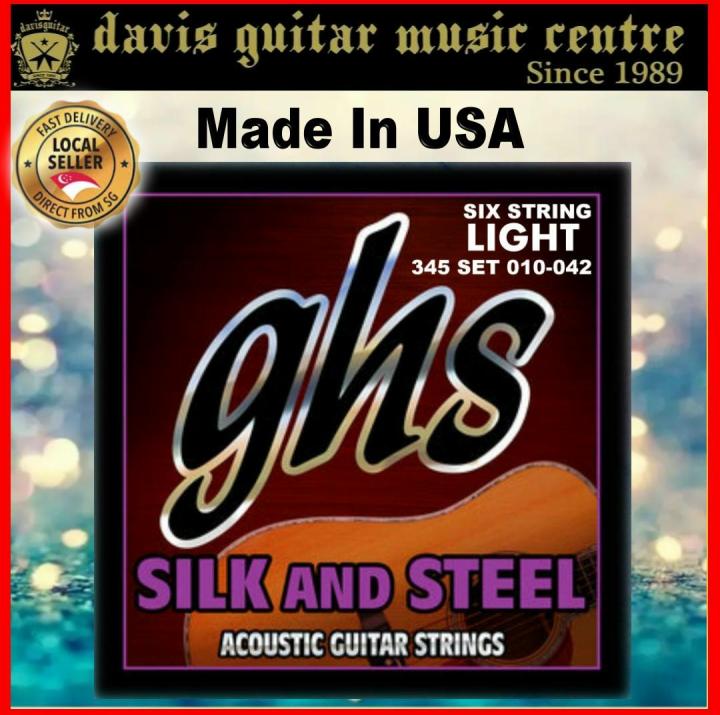 GHS 010042 Silk and Steel Acoustic Guitar String Made In USA Lazada