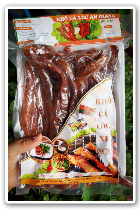 Khô cá lóc xé sợi - 500gram