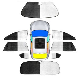 kkmf For Jeep Compass 2021~2025 2022 2023 2024 Car Skylight Sunshade Side Window Windshield Sun Shade Protector Parasol Accessories T2Y7B