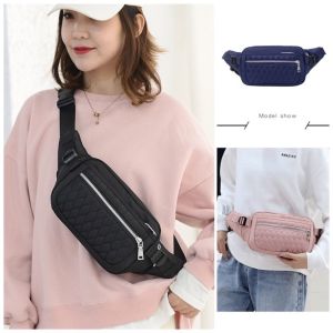 Tas Pinggang Wanita Impor Nilon Anti Air Waistbag Cewek Fashion Korea 2024