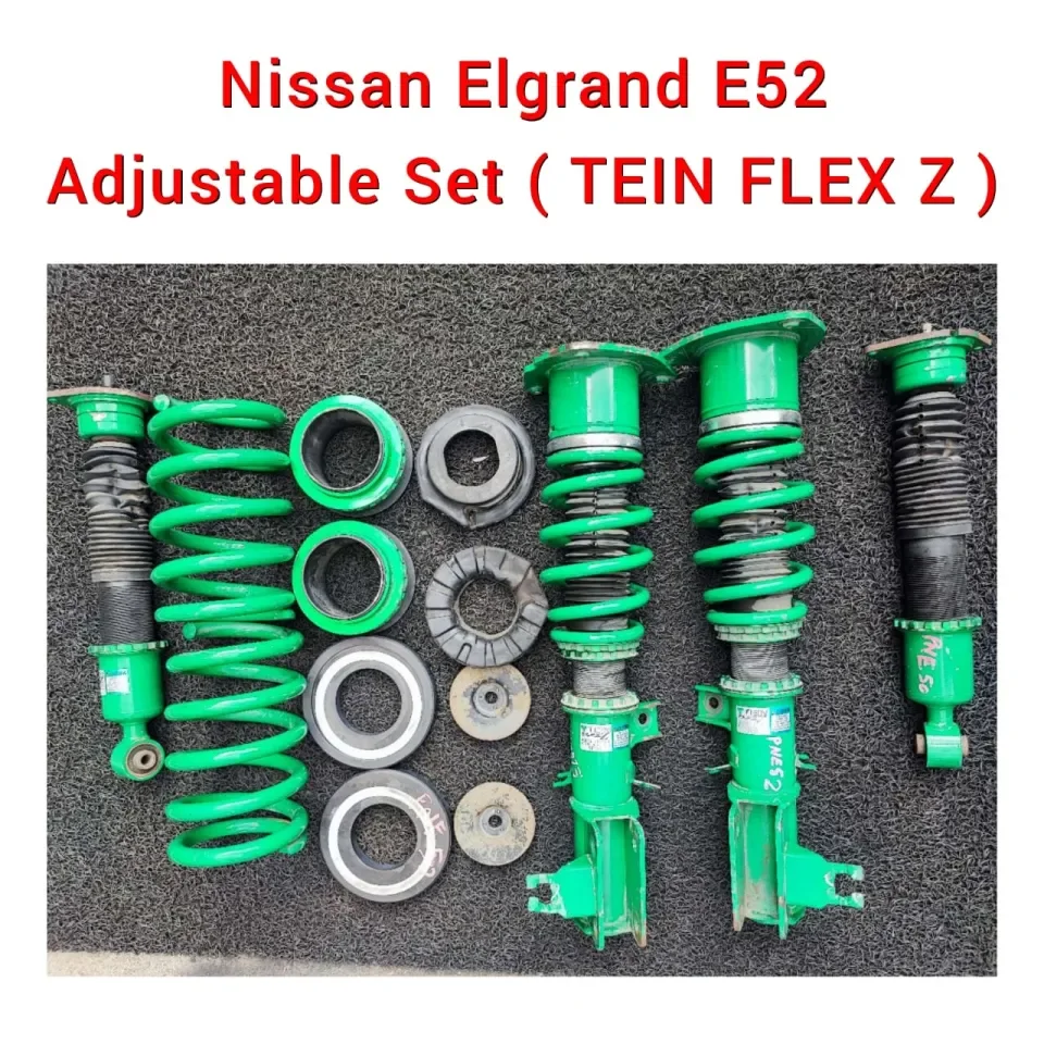 Nissan Elgrand E52 TEIN Flex Z Adjustable Set ( Hi Low Soft Hard Body Shift  ) / Shock Absorber / Sport Spring / Coilover | Lazada