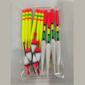 SUKE 15pcs Fishing Floats Set Buoy Bobber Fishing Gear Accessories