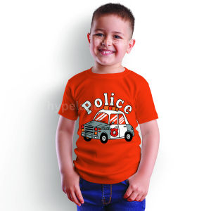 Baju Atasan Mobil Truk Oleng Anak Laki Laki Import 1 - 10 Tahun - Hypelane Kids