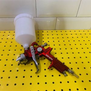 PREMIUM - YUKIDO Spray Gun Alat Semprot Cat Air Brush Auarita Gravity HVLP Nozzle 0.8mm Cup 125cc Original Semprotan Cat Airbrush