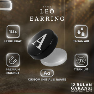 Emrys LEO 1 PCS Anting Magnet TITANIUM Anti Karat Pria dan Wanita