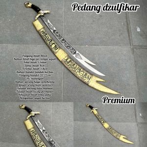 Hiasan Dinding Dzulfikar Kayu Ukir Eksklusif Kaligrafi Estetik