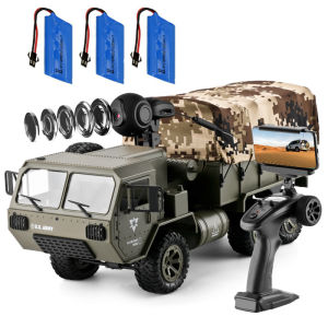 KOWAH Fayee FY004A 1/16 2.4 กรัม 6WDรถRCกองทัพสหรัฐฯทหาร 720 จุดHDกล้องปิดถนนรถบรรทุกRTRยานพาหนะปีนเขาของเล่นรถที่มีไฟLED