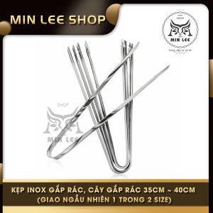 Kẹp inox gắp rác cây gắp rác inox 35cm ~ 40cm ( giao ngẫu nhiên 1 trong 2 size)