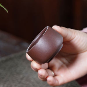 壶芝宴宜兴紫泥大红袍公道杯茶漏口杯茶道配件紫砂主人杯功道杯茶