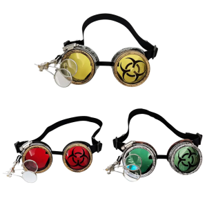 Steampunk Goggles Retro Steampunk Glasses Gothic Glasses Halloween Goggles Steampunk Costume Accessories for Party