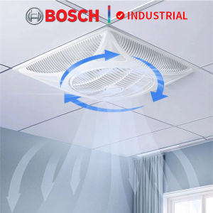 Bosch Ceiling Fan Heavy Duty With Remote Air Circulator Fan Inverter Ceiling Fan For Bedroom Wall Mounted Electric Fan For Home Office School Storehouse Integrated Concealed Gypsum Board Ceiling circulating fan 68W 60*60cm