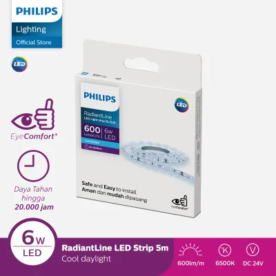 Philips Lampu LED Radiantline Strip LED 6W 6500K Putih