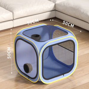 HATELI Automatic Dog Drying Box Waterproof Anti-Hair Flying Cat Drying Room Foldable Grooming House Pet Hair Drying Crate Cage for Small Medium Pets