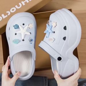 WomenS Ultra-Thick-Soled Clogs For Outdoor Wear 2026 Summer WomenS Outdoor Shoes Odor-Resistant And Height-Increasing