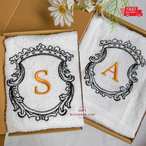 Custom Towel Gift Set | Hadiah Tuala Sulam | Wedding Bridesmaid Birthday Giftbox | Hadiah Perkahwinan | Embroidery Towel