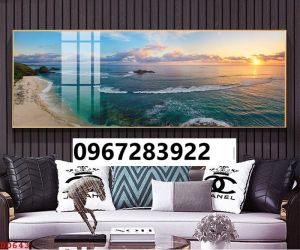 Gạch tranh 3d cảnh biển xanh