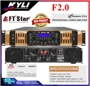 【KYLI】FT STAR BOMBER F2.0 Digital Karaoke Professional Integrated Power Amplifier(USB/Bluetooth)