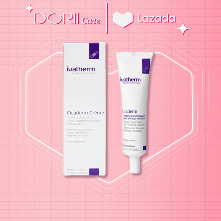 IVATHERM KEM DƯỠNG TÁI TẠO VÀ NGĂN NGỪA SẸO CICADERM CREAM 40ml