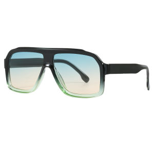 Retro large-frame square aviator sunglasses for men and women niche avant-garde pilot style simple outdoor sun protection eyewear