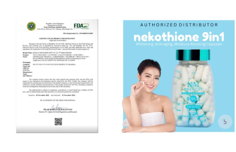 Nekothione 9in1 Neko by Kath Melendez Whitening and Anti-aging Capsules  with Collagen and Glutathione