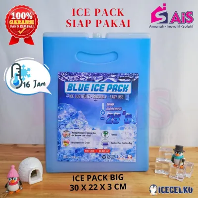 ICEGELKU ICE PACK BIG 30x22cm ICE PACK SIAP PAKAI ICE GEL PACK KOTAK BLUE PACK ICEPACK COOLER BOX ICEGEL COOLER BAG ICE PACK AIR COOLER ICE PACK BESAR