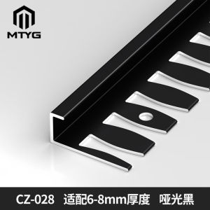 MTYG Aluminum Wood Floor Blank Holding Groove Tile Closing Tape Threshold Stone Layering Right Angle Trim Narrow Edge Edge Banding