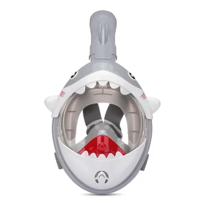Anti-Fog Diving Mask Shark Full Face Snorkeling Kids Detachable