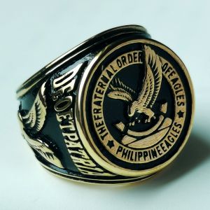 Mens Pure Stainess Steel Fraternal Order of Eagles Ring Best Gifts Size 6-14