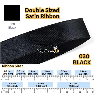 LAZY BEE 5 Meters Shell Grey Silver Black White Charcoal Premium Double Faced Satin Ribbon Quality Wholesale Ribbons Hair Bow Wedding Perkahwinan Borong Reben Kain Hantaran Gift Wrap Party Decoration Big Riben Ribon Florist Bouquet Packing