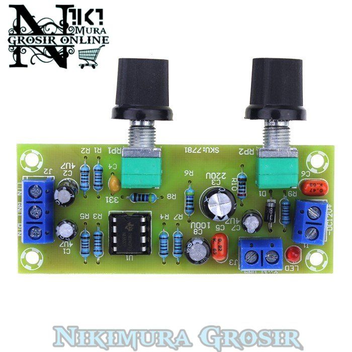 Modul NE5532 Low Pass Filter Subwoofer Preamp Board Kit Bass 12 Volt ...