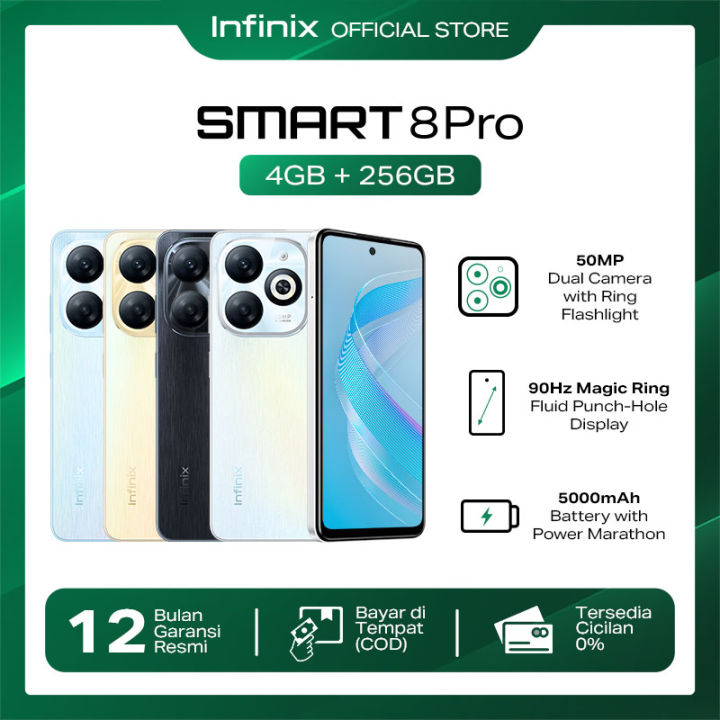 Infinix Smart 8 Pro 4/256 – Up to 8 GB Extended RAM - 90Hz - 6.6