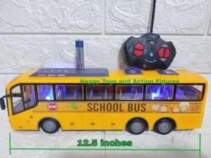 CWVS REMOTE CONTROL SCHOOL BUS TOY 12 INCHES WITH LIGHTS TOY FOR KIDS