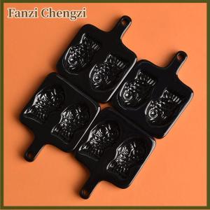 Fanzi 1set Dollhouse Mini Taiyaki Mold Baking Pan Miniature Items Braised Snapper Mould Food Doll House Kitchen Accessories Toys