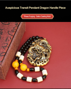 Dragon allcopper pendant Auspicious Ruyi carrying cultural and transit for men