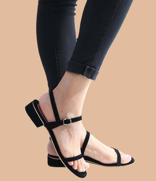 One inch deals heel sandals