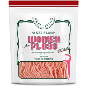 Akei Womens Living Dental Floss 486 Pieces Slim Design Interdental Floss Picks Teeth Cleaning Oral Care