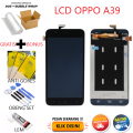 LCD OPPO A39 / A57 / CPH1605 / CPH170 FULLSET TOUCHSCREEN PERSISI ASLI BERGARANSI BONUS LEM ~ OBENG ~ ANTI GORES ~ BUBBLE KARDUS PACKING. 