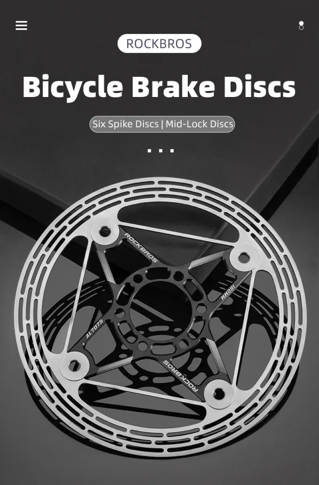 ROCKBROS Bicycle Disc Brake Floating Rotor MTB Bike Centre Lock