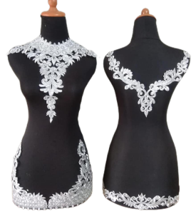 RENDA BORDIR MOTIF MENARA COCOK UNTUK GAMIS GAUN KEBAYA DLL