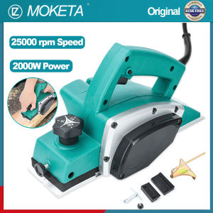 Moketa Electric Wood Planer Professional 2000W 25000Rpm Heavy-Duty Woodworking Tools