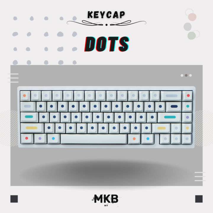 [READY STOCK] Dots PBT Keycap Set for Mechanical Keyboard | Lazada