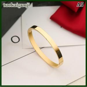 tuokaiguoji Fashion Simple Titanium Steel Gypsophila Bangle No Fading Light Luxury Temperament Full Bracelet For Women Jewelry