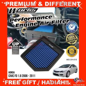 HONDA CIVIC FD 1.8/2.0 2006-2011 WORKS ENGINEERING Performance Engine Air Filter *Life Time Warranty [FREE🎁]
