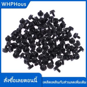 WHPHous 100pcs ฟัน HEX Computer PC Case ฮาร์ดดิสก์เมนบอร์ดติดตั้งสกรูสำหรับเมนบอร์ด PC Case CD-ROM Hard Disk