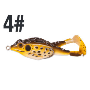 1pcs Soft Plastic Lure 8.5cm/14g Fishing Lure Soft Frog Propeller Foot Flippers Rotation Tractor Soft Bait Decoys Artificial Lures 10 Colors Rotating Legs Ray Frog