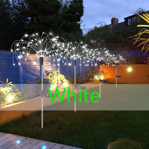 Solar Christmas Fireworks Lights Outdoor Waterproof 8 Modes Fairy Lights for Home Garden Christmas Party Decor