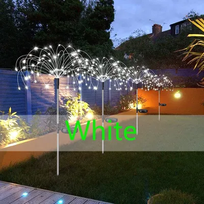 Solar Christmas Fireworks Lights Outdoor Waterproof 8 Modes Fairy Lights for Home Garden Christmas Party Decor