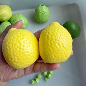 SIRENXI TPR mềm Vỏ quả chanh Linh hoạt Thay đổi màu sắc Lớp vỏ bóng rỗng tự làm Sáng tạo Làm thủ công Bộ dụng cụ tự làm bóng nén Người lớn người mới bắt đầu.