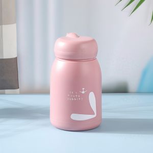 YUNAFIN with Handle Mini Water Bottle Pocket Design 10.8oz/320ml Vacuum Cup Portable Solid Color Thermal Cups For and Cold Drinks